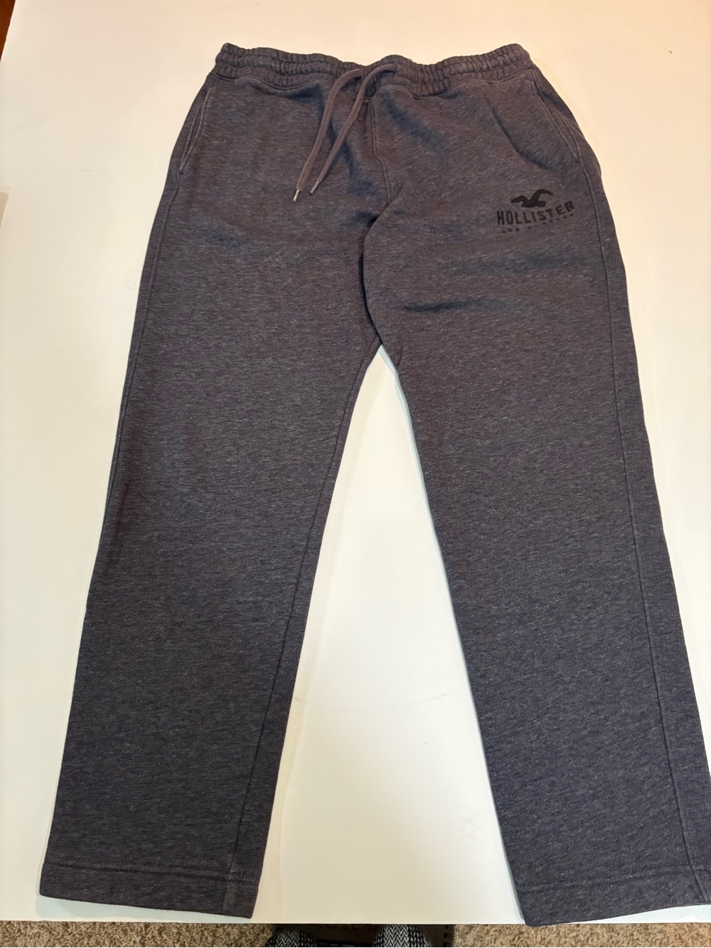 Hollister Men's Heather Charcoal Jogger Sweatpants | Size XL